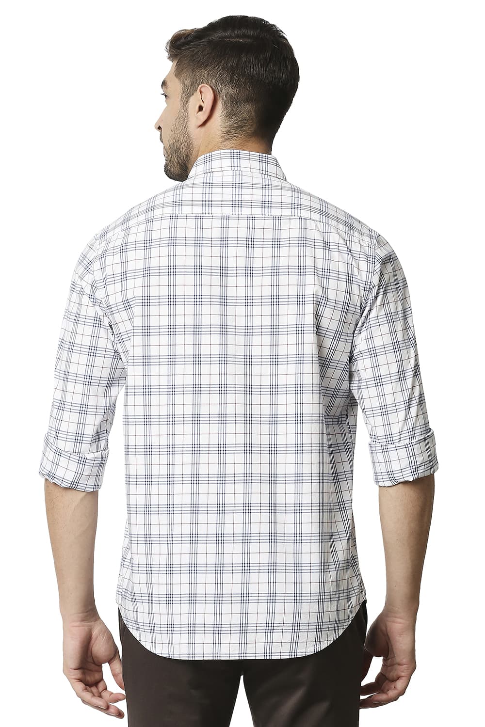 BASICS SLIM FIT CHECKS SHIRT