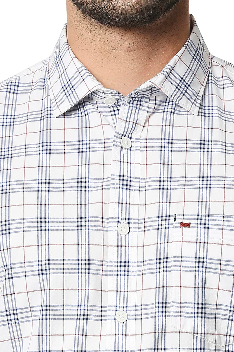 BASICS SLIM FIT CHECKS SHIRT