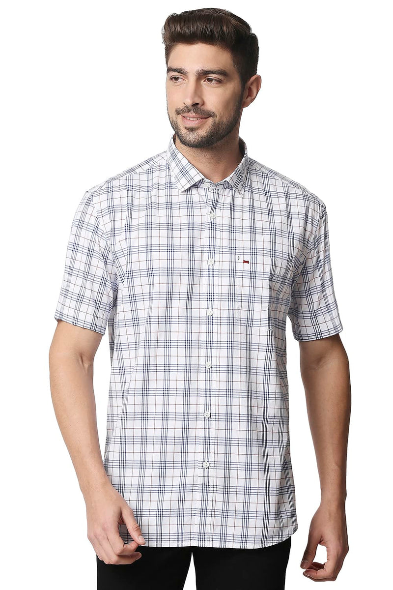 BASICS SLIM FIT CHECKS SHIRT