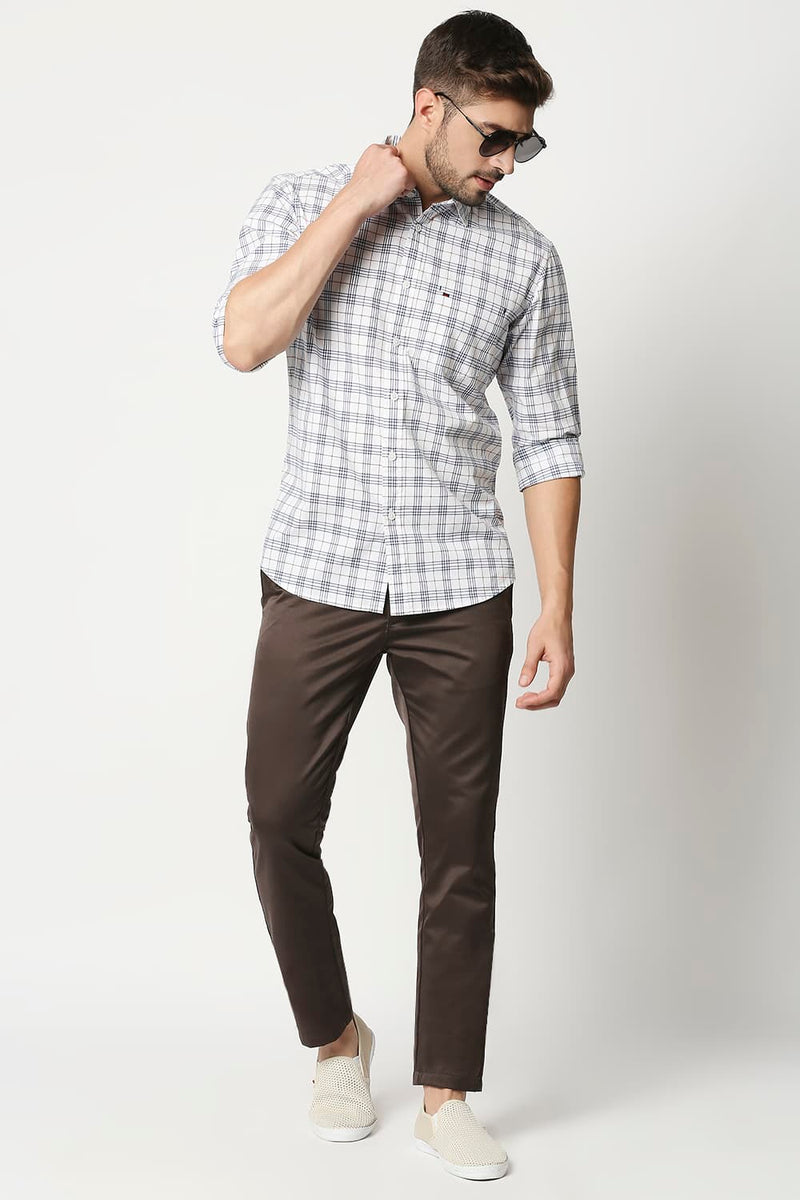 Slim Fit Checks Shirt