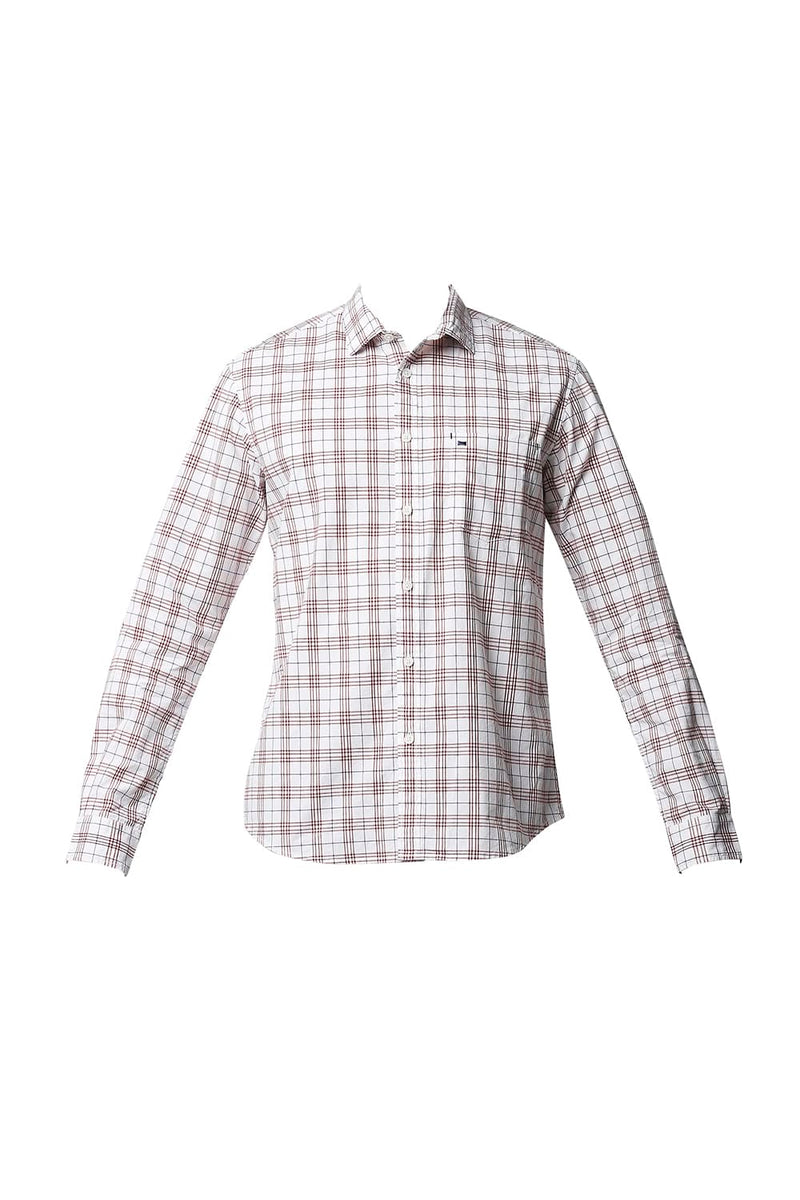 BASICS SLIM FIT CHECKS SHIRT