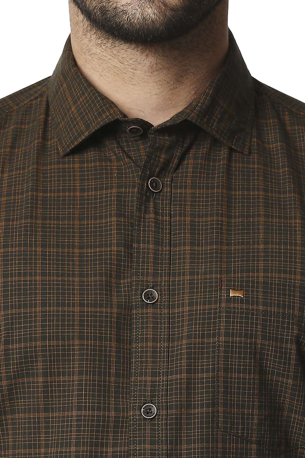 BASICS SLIM FIT CHECKS SHIRT