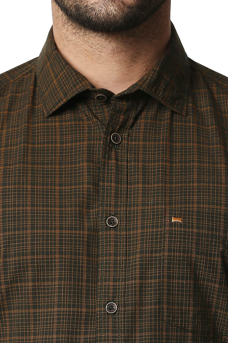 BASICS SLIM FIT CHECKS SHIRT