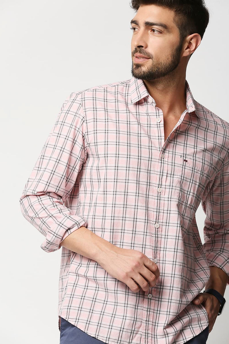 Slim Fit Checks Shirt