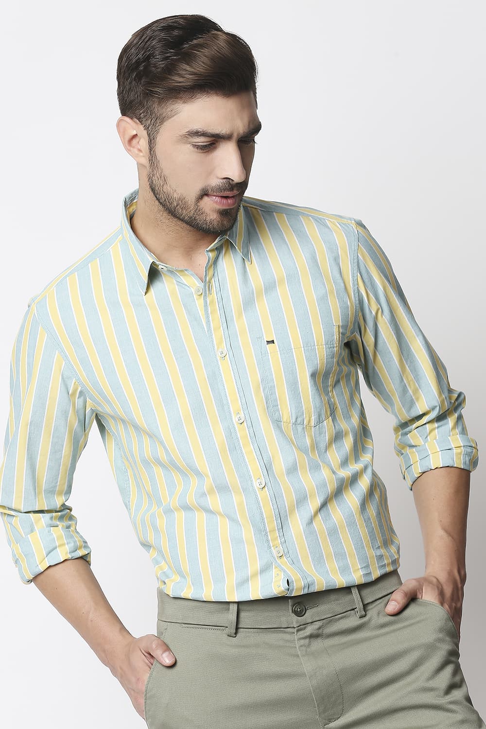 Slim Fit Stripe Shirt