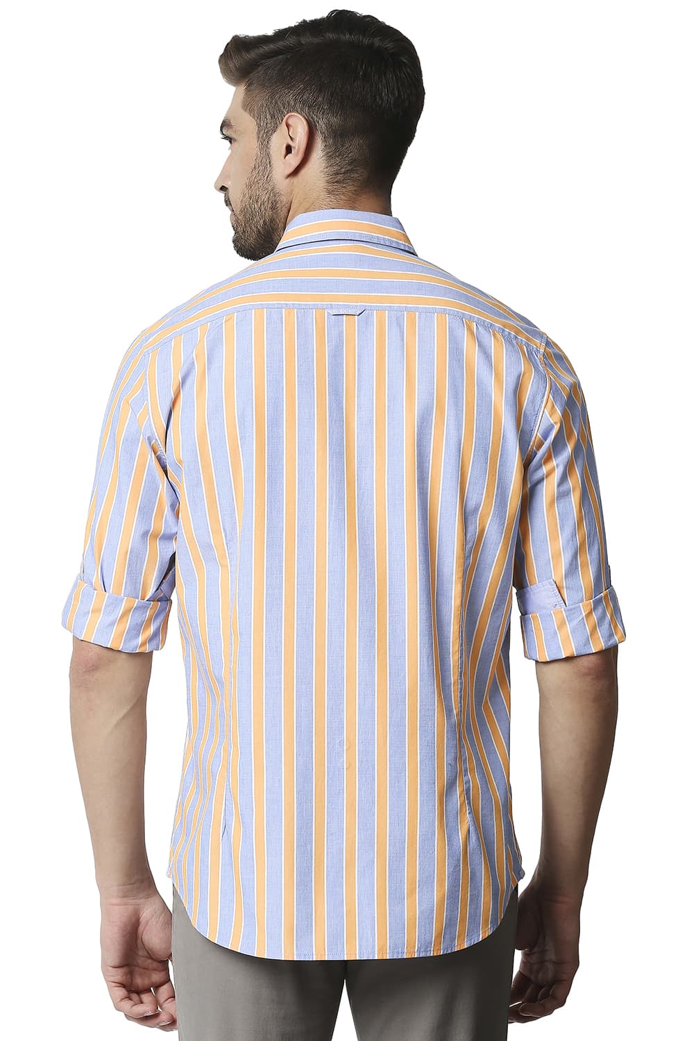 BASICS SLIM FIT STRIPE SHIRT