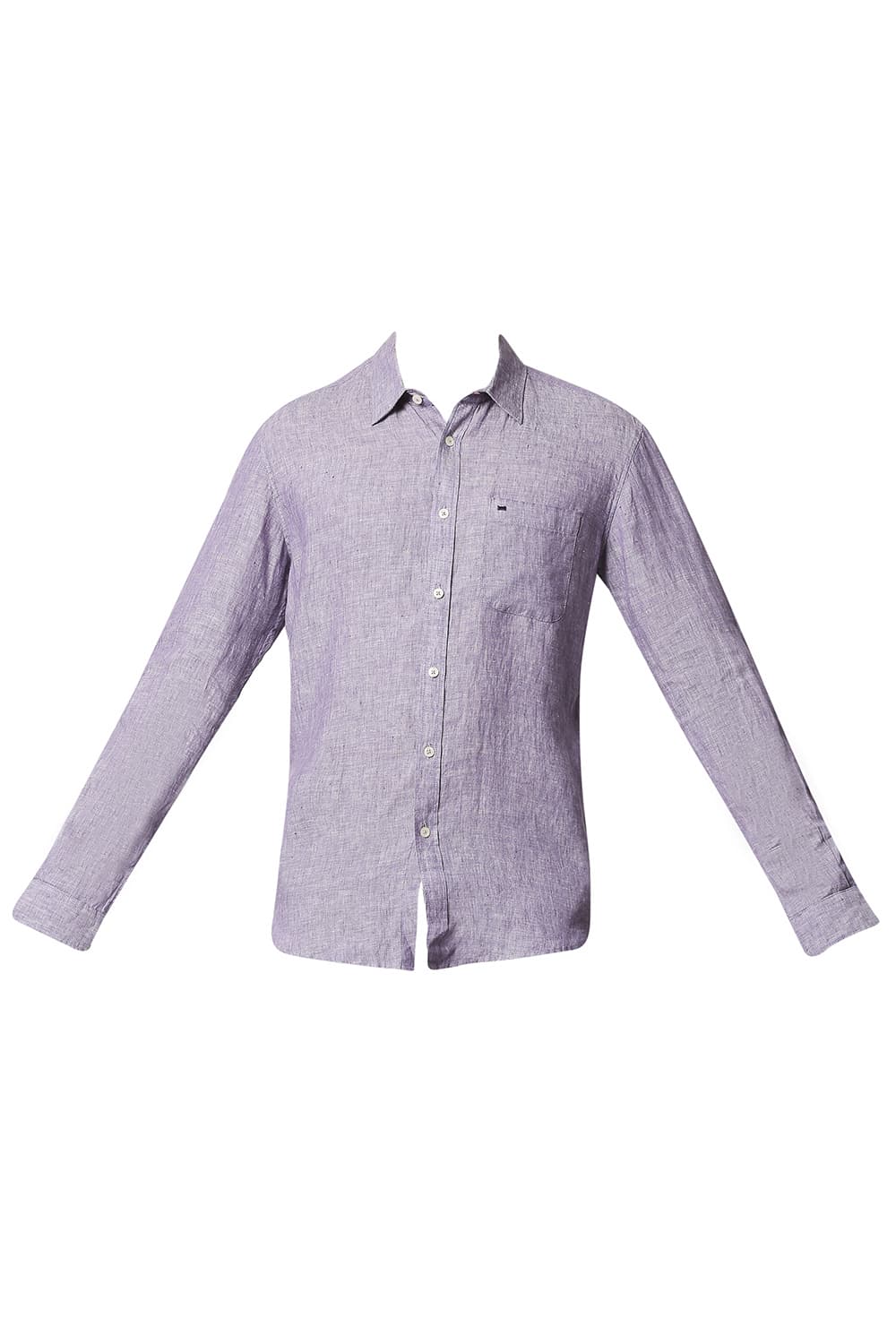 BASICS SLIM FIT LINEN SHIRT