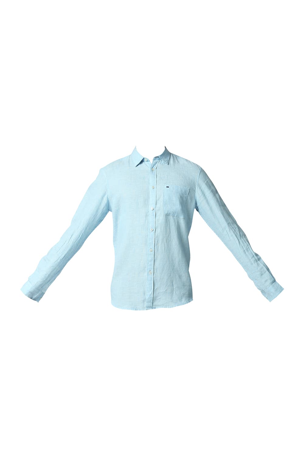 BASICS SLIM FIT LINEN SHIRT