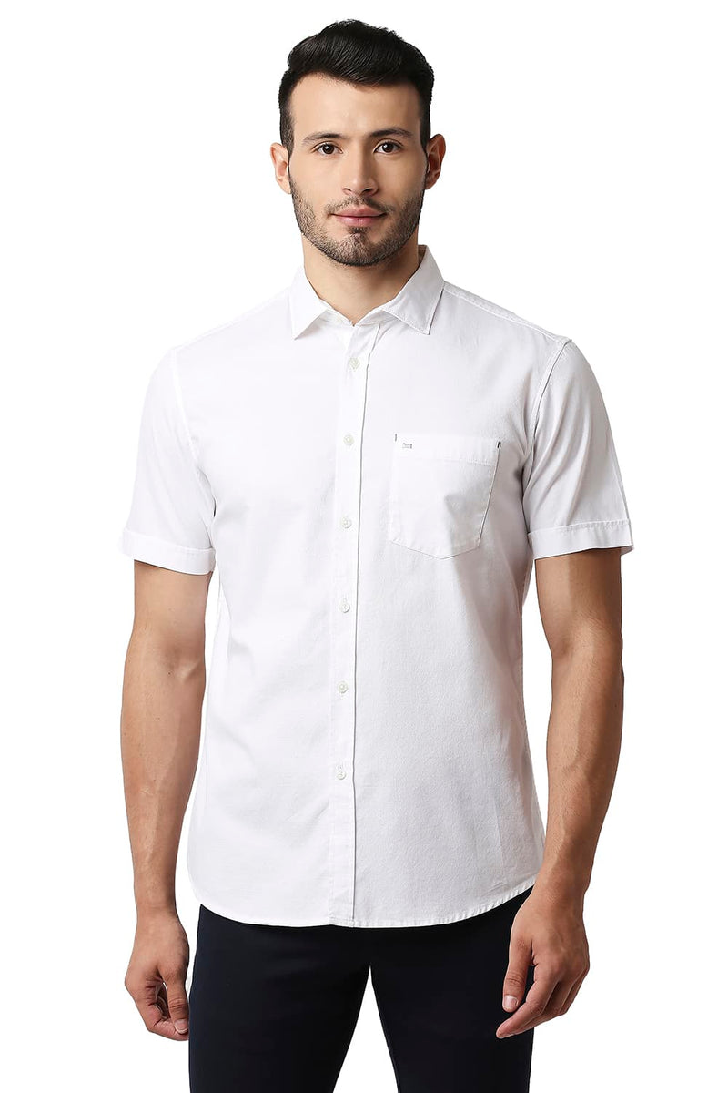 BASICS SLIM FIT CREPE SHIRT