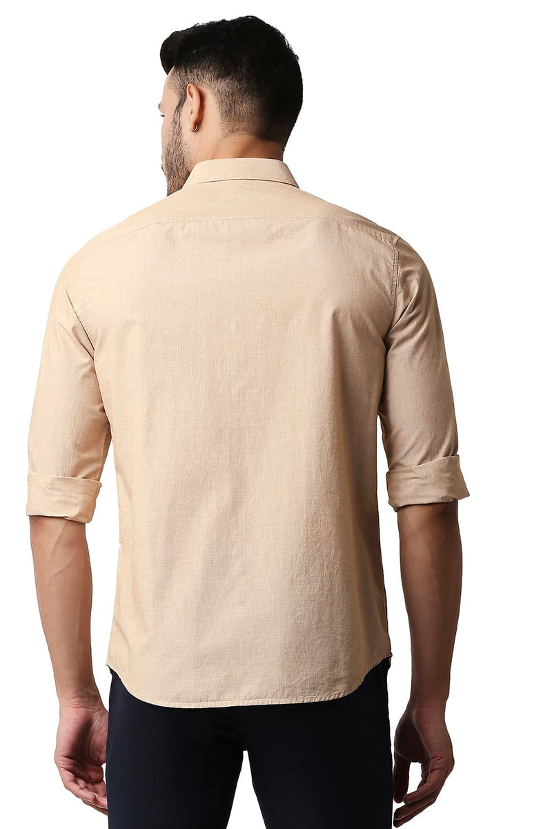 BASICS SLIM FIT FIL-A-FIL SHIRT