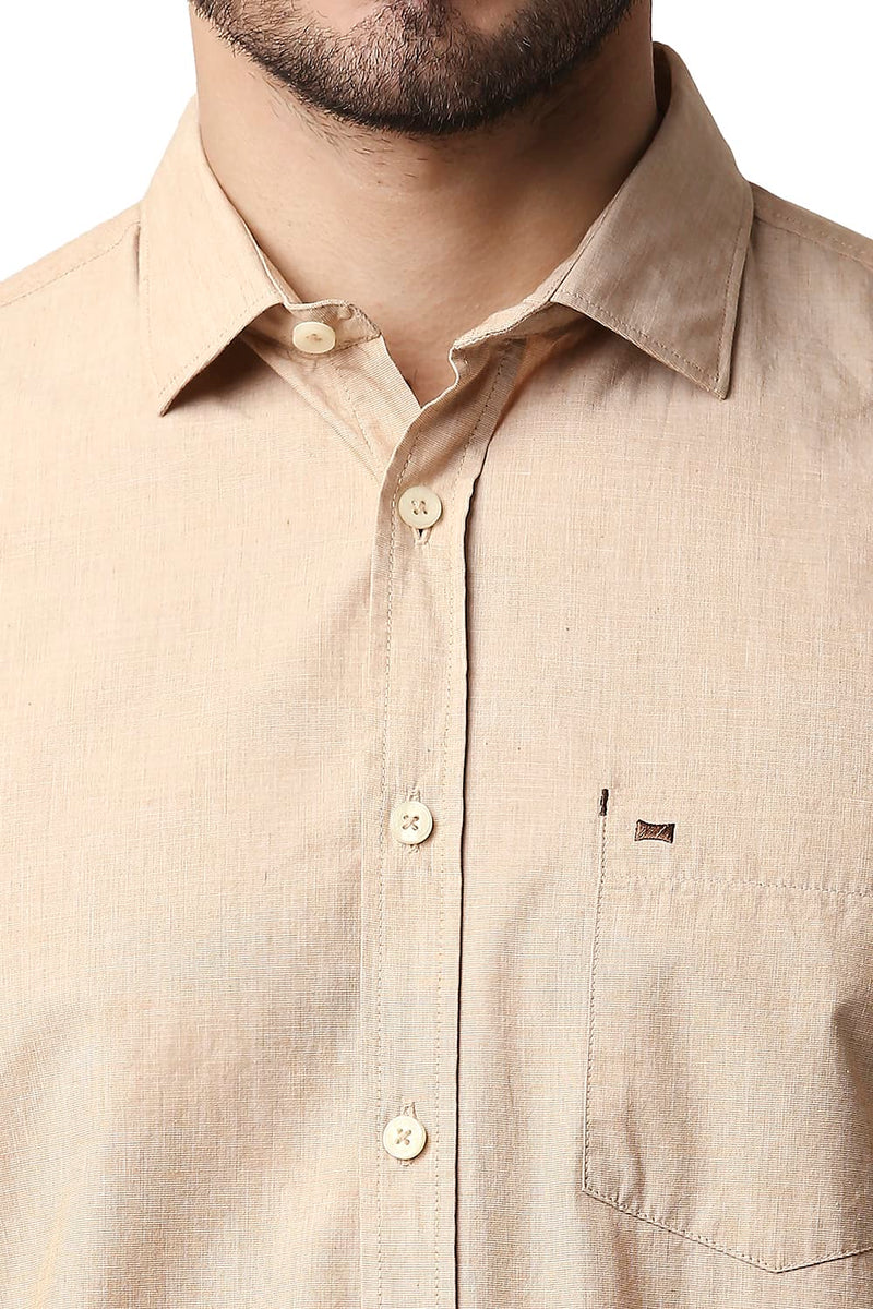 BASICS SLIM FIT FIL-A-FIL SHIRT