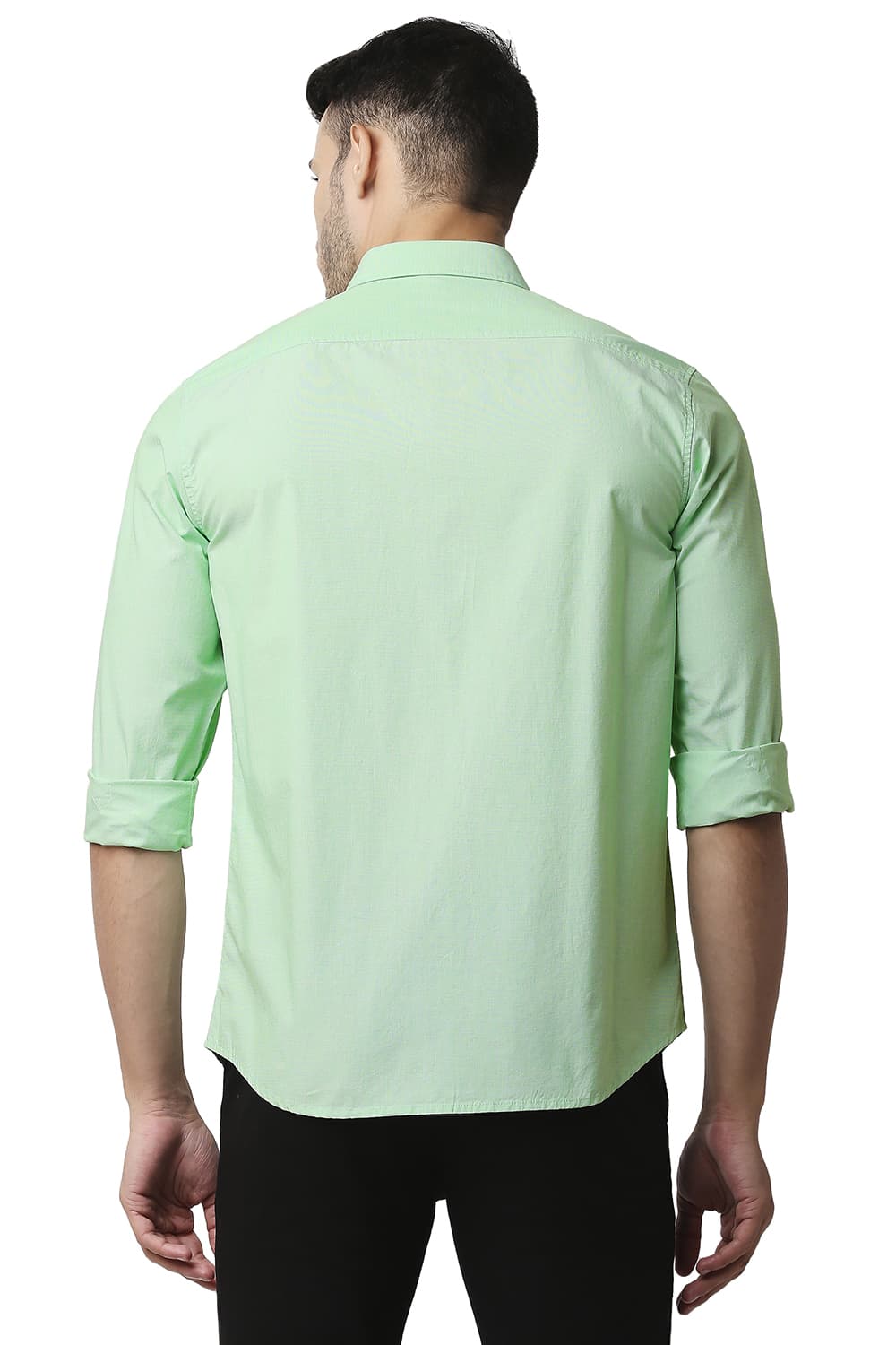 BASICS SLIM FIT FIL-A-FIL SHIRT