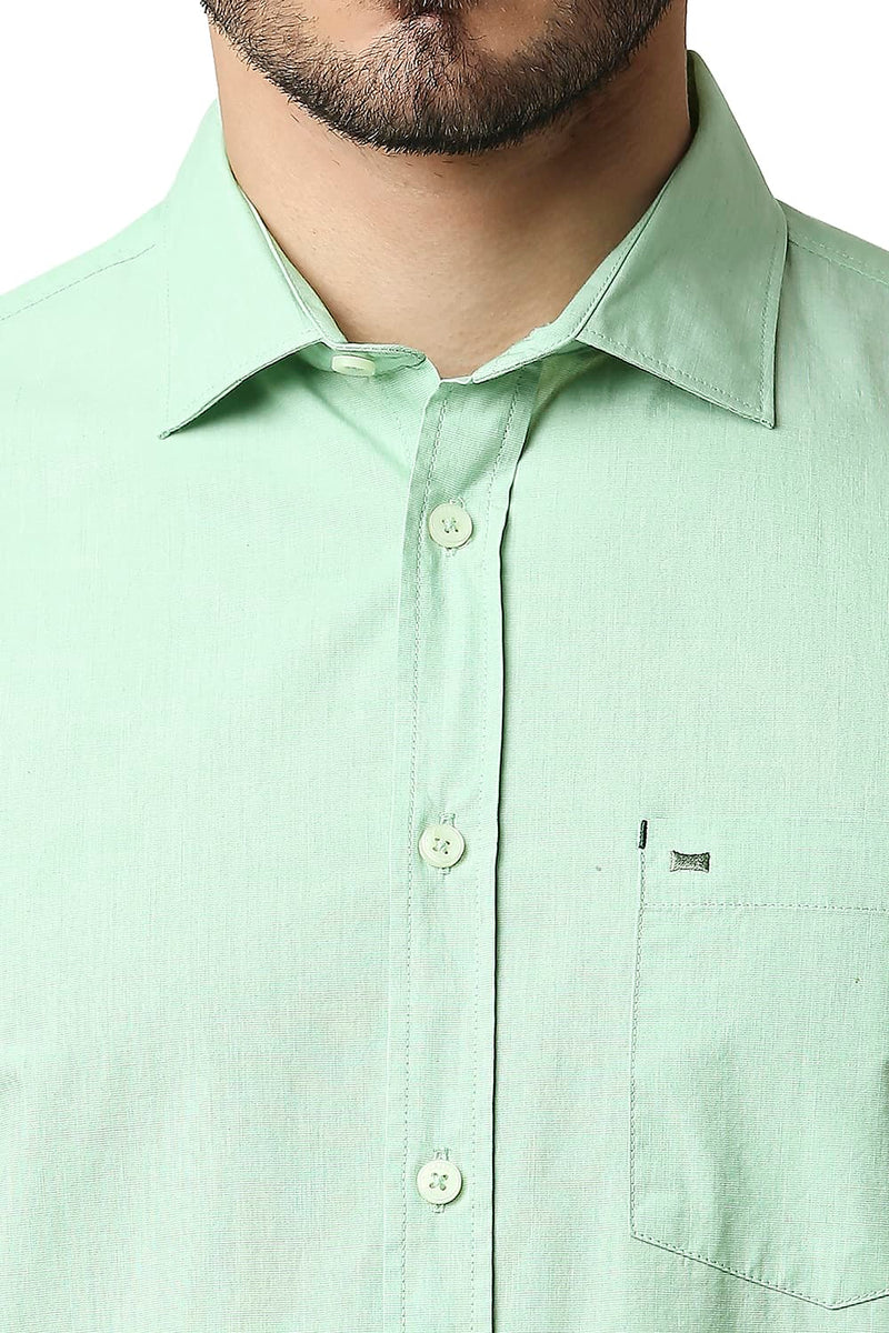 BASICS SLIM FIT FIL-A-FIL HALFSLEEVES SHIRT