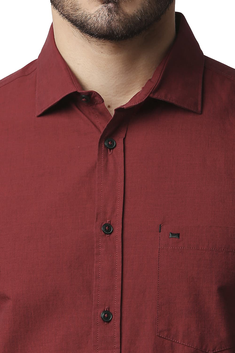 BASICS SLIM FIT FIL-A-FIL SHIRT