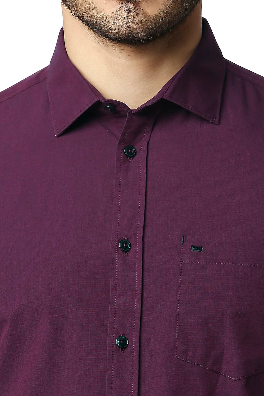 BASICS SLIM FIT PURPLE PASSION FIL-A-FIL SHIRT