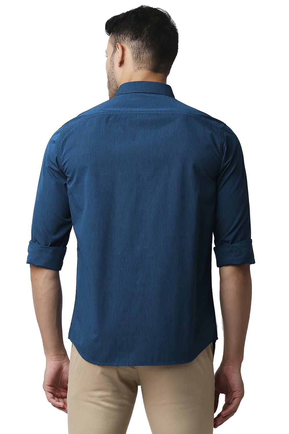 BASICS SLIM FIT FIL-A-FIL SHIRT