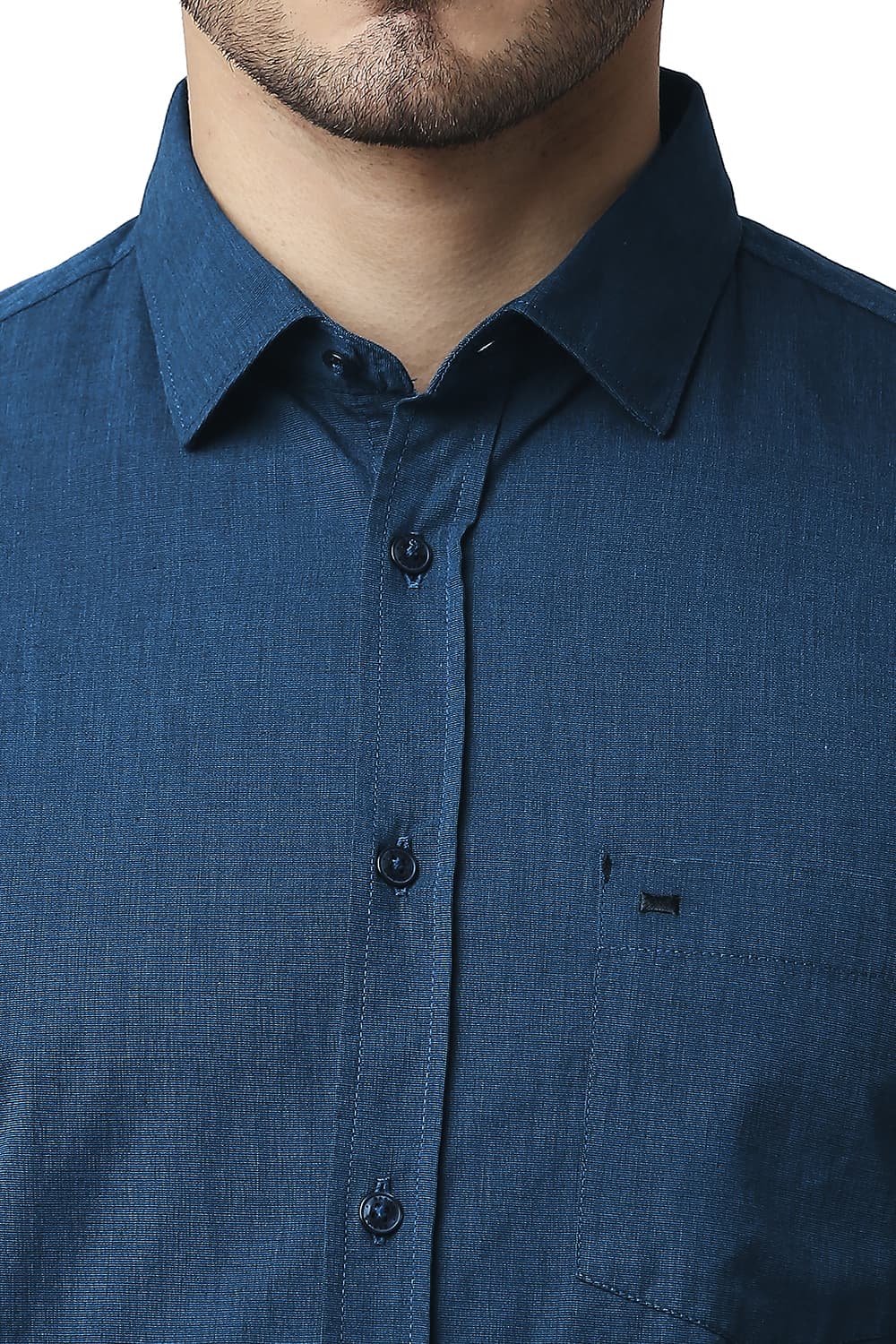 BASICS SLIM FIT FIL-A-FIL SHIRT