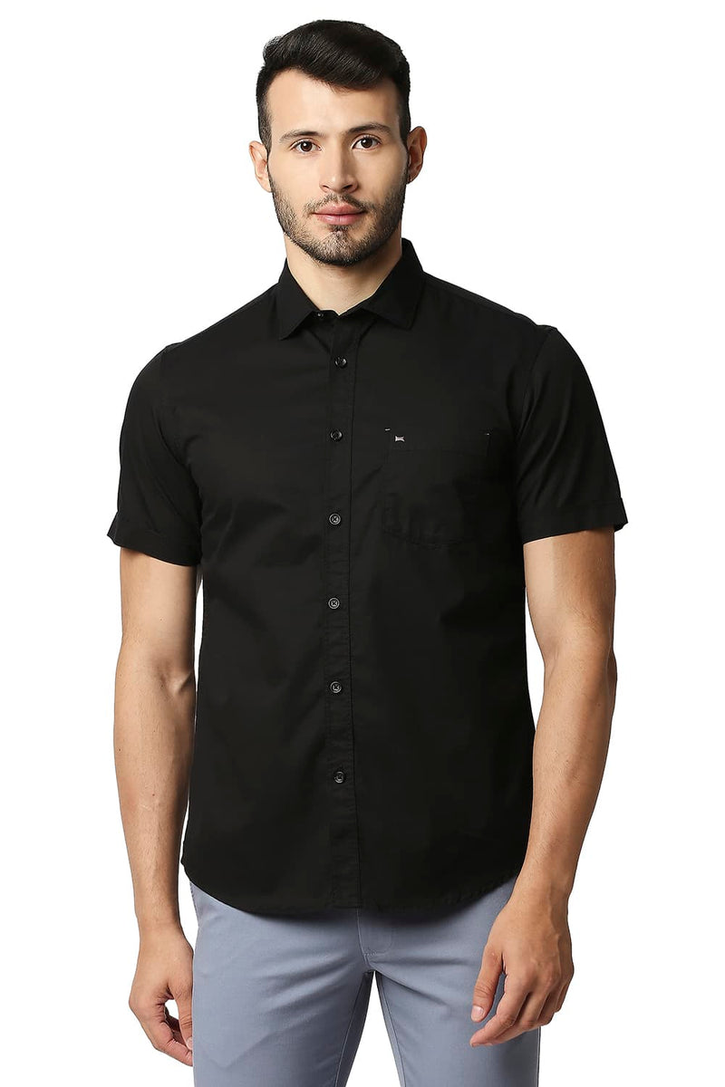 BASICS SLIM FIT TWILL SHIRT