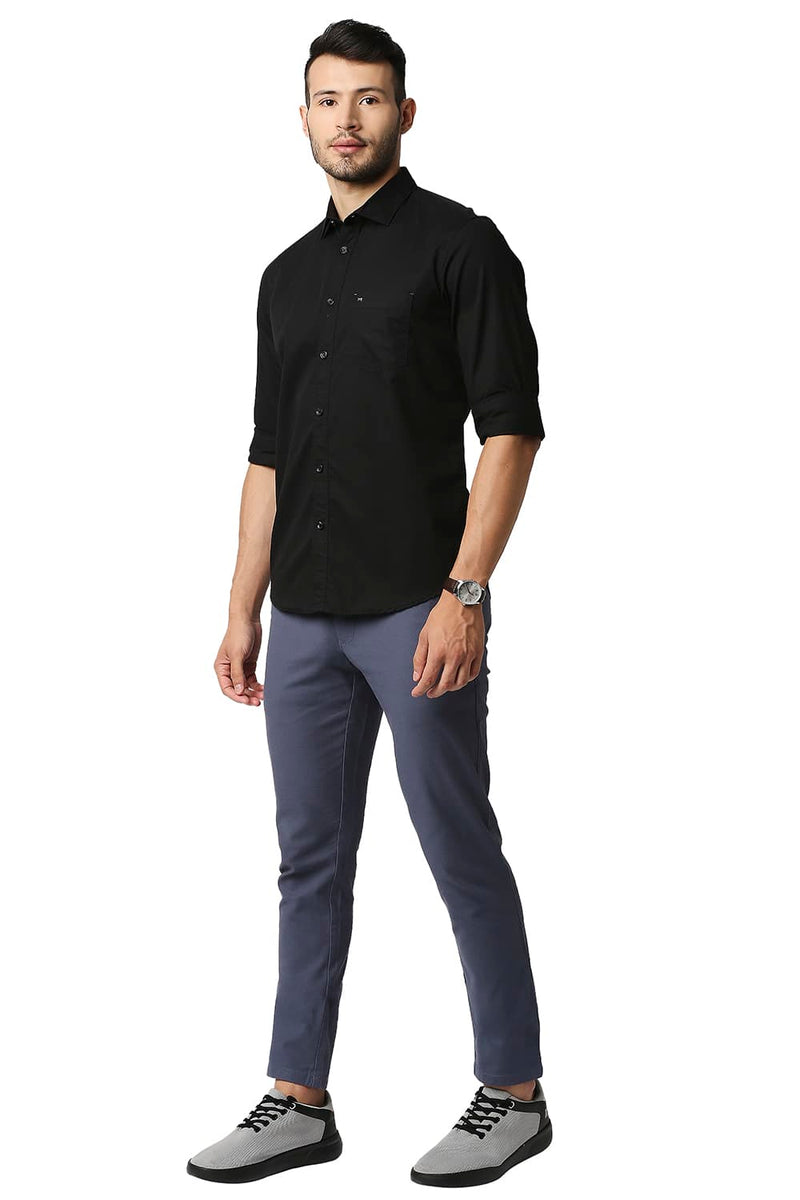 BASICS SLIM FIT TWILL SHIRT