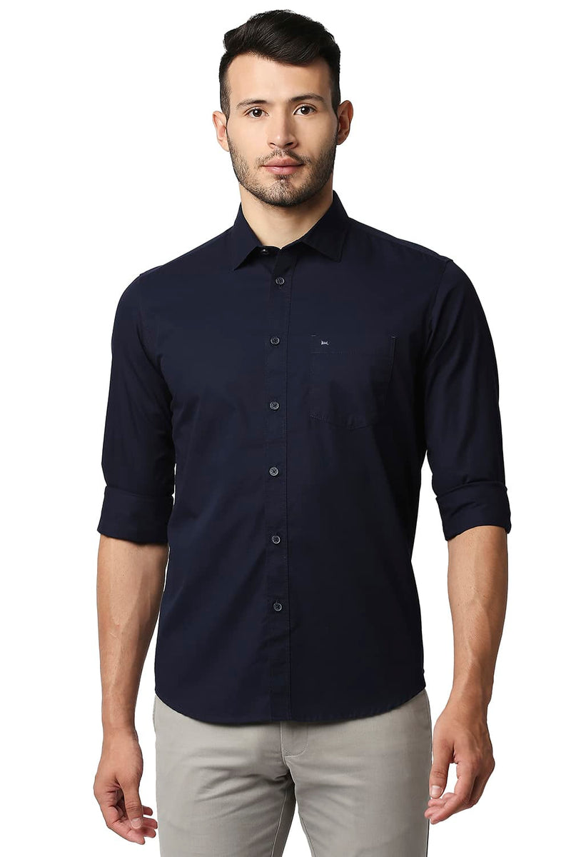 BASICS SLIM FIT TWILL SHIRT