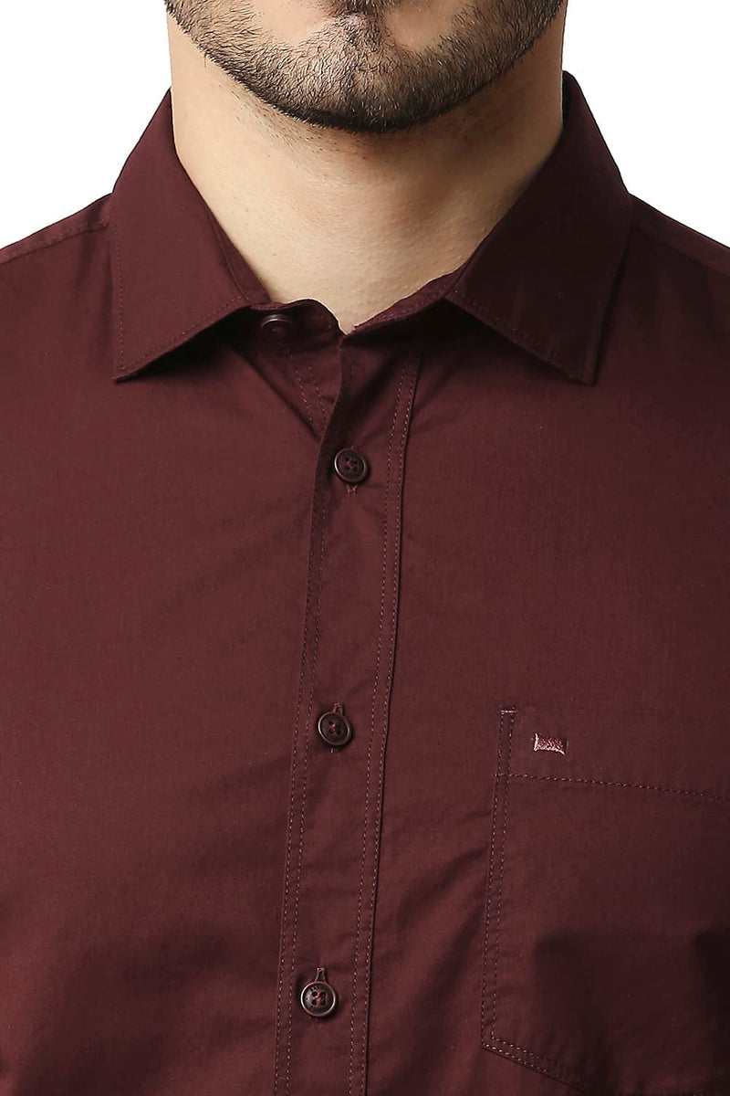 BASICS SLIM FIT TWILL HALFSLEEVES SHIRT