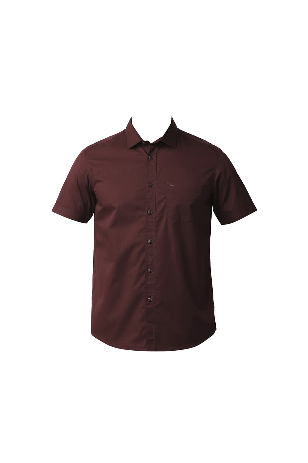 BASICS SLIM FIT TWILL HALFSLEEVES SHIRT