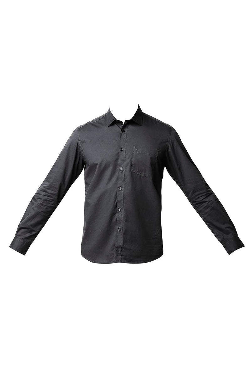 BASICS SLIM FIT TWILL SHIRT