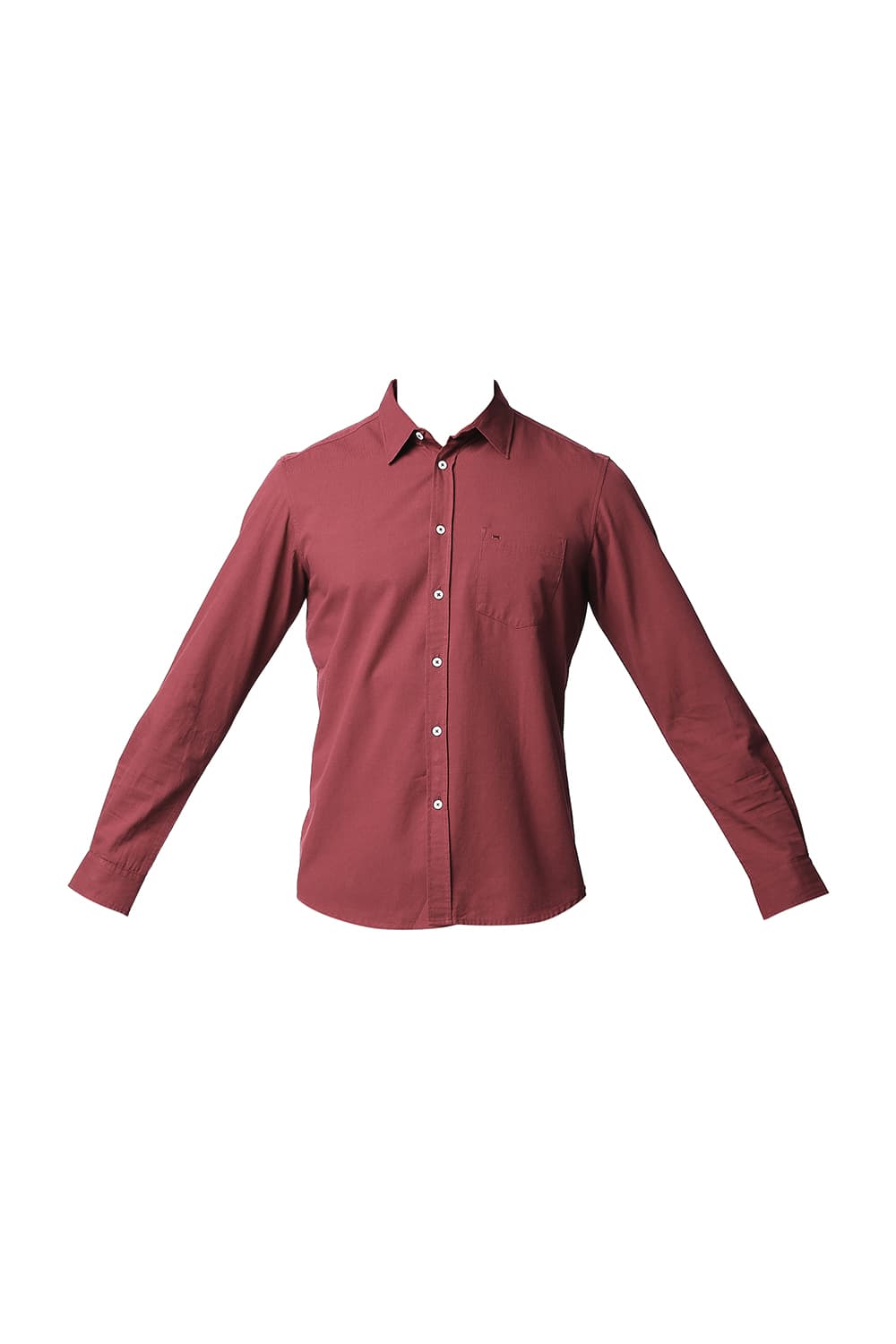 BASICS SLIM FIT DOBBY SHIRT