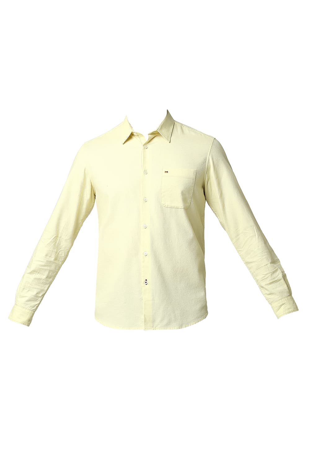 BASICS SLIM FIT DOBBY SHIRT