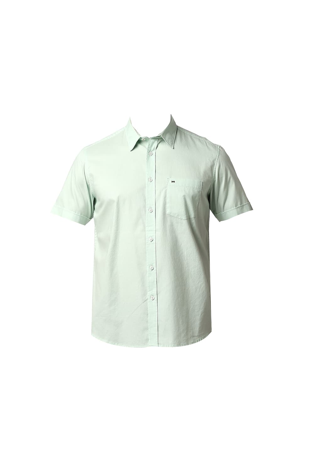 BASICS SLIM FIT OXFORD HALFSLEEVES SHIRT