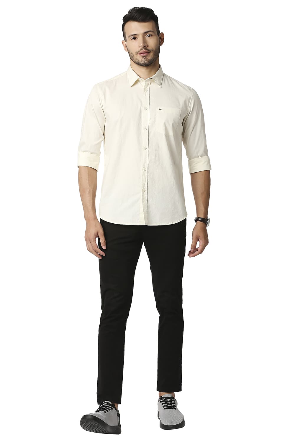 BASICS SLIM FIT OXFORD SHIRT