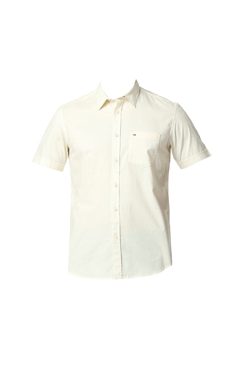 BASICS SLIM FIT OXFORD HALFSLEEVES SHIRT