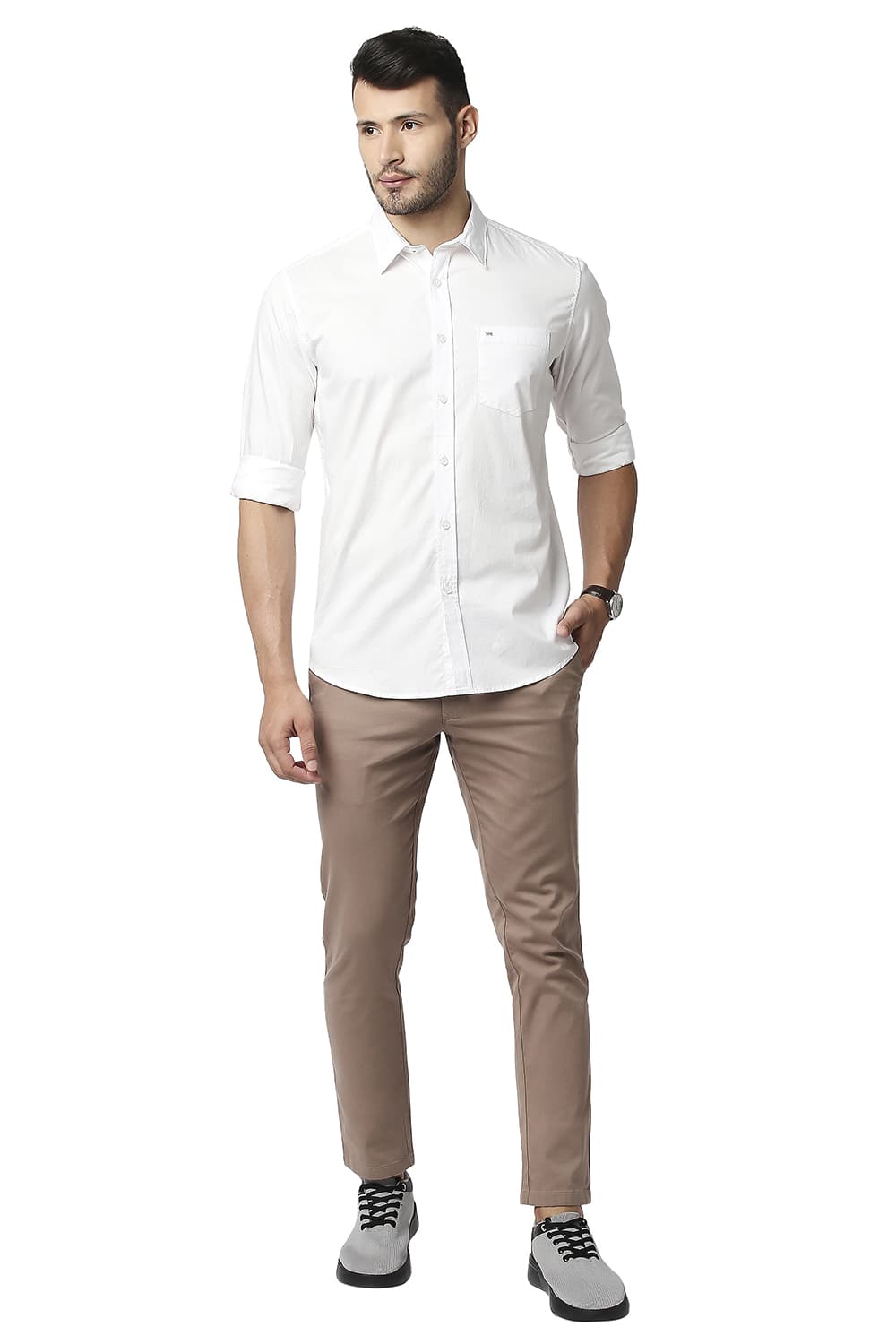 BASICS SLIM FIT OXFORD SHIRT