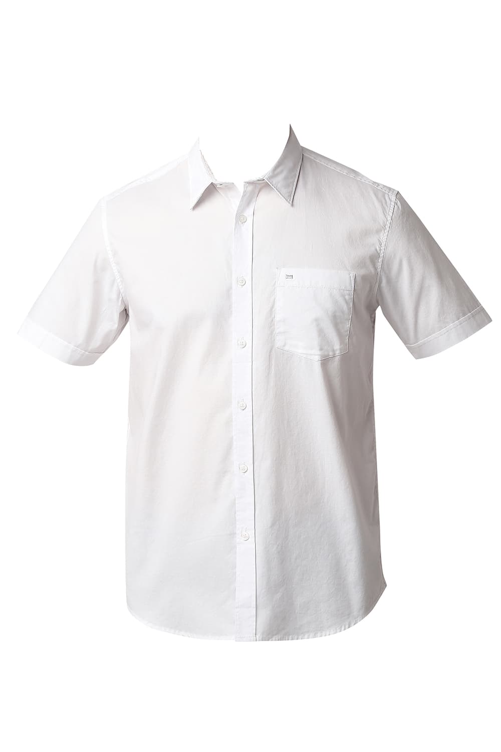 BASICS SLIM FIT OXFORD HALFSLEEVES SHIRT