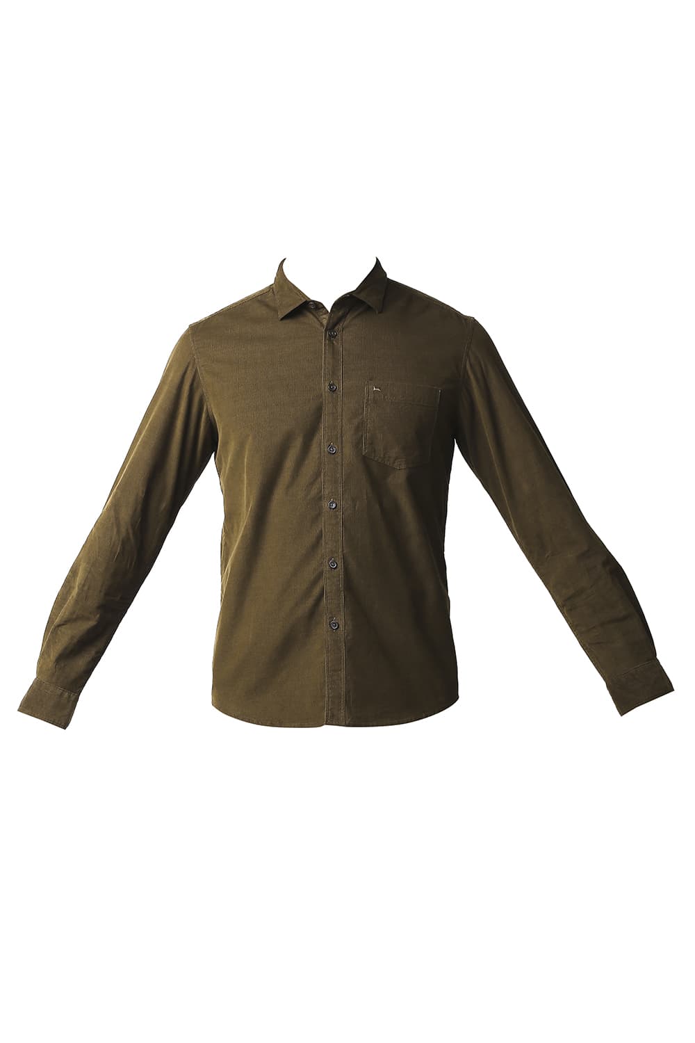 BASICS SLIM FIT CORDUROY SHIRT