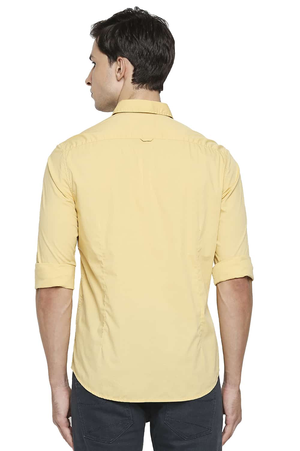 BASICS SLIM FIT POPLIN STRETCH SHIRT