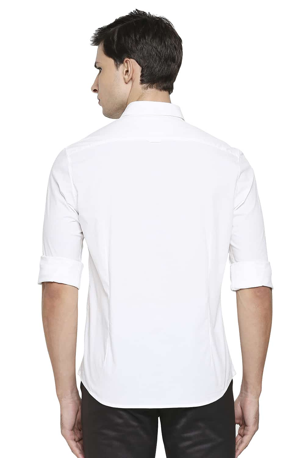 BASICS SLIM FIT POPLIN STRETCH SHIRT