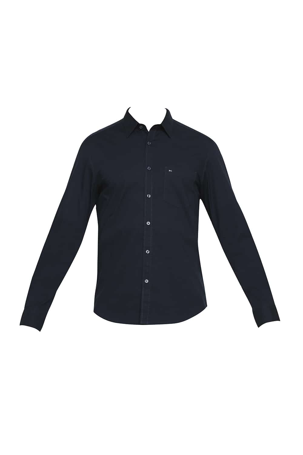 BASICS SLIM FIT POPLIN STRETCH SHIRT