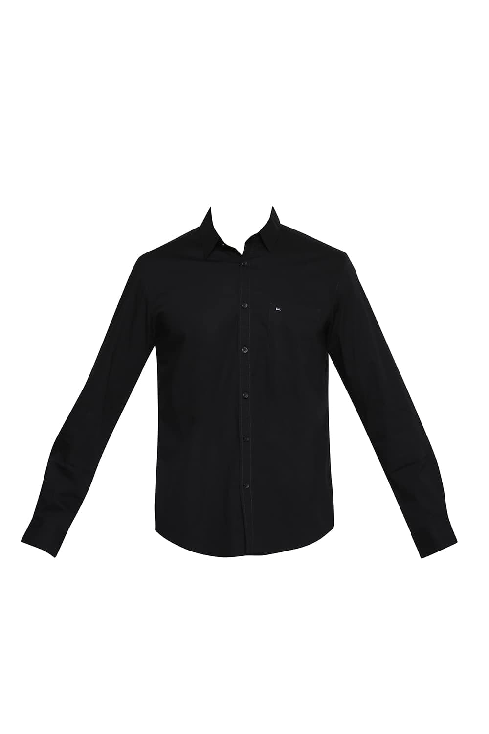 BASICS SLIM FIT POPLIN STRETCH SHIRT