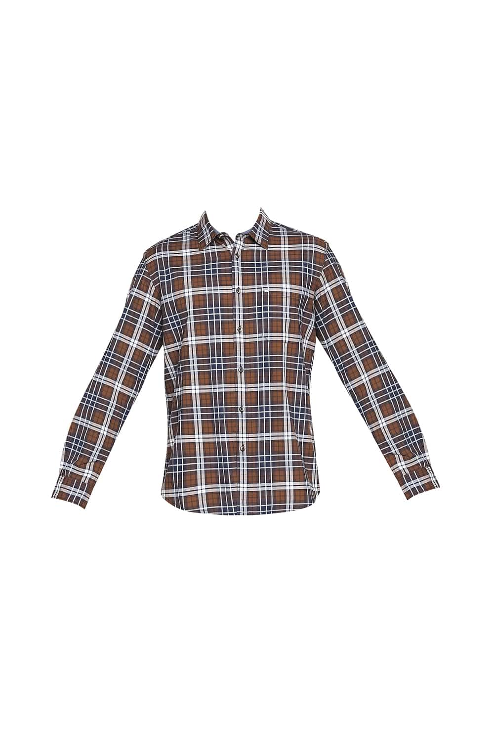 BASICS SLIM FIT OXFORD CHECKS SHIRT