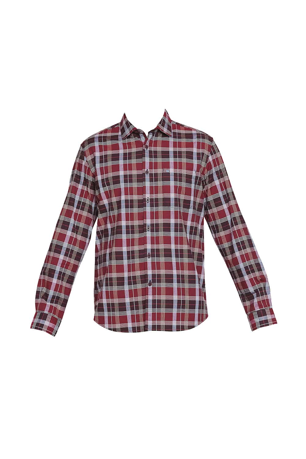 BASICS SLIM FIT OXFORD CHECKS SHIRT