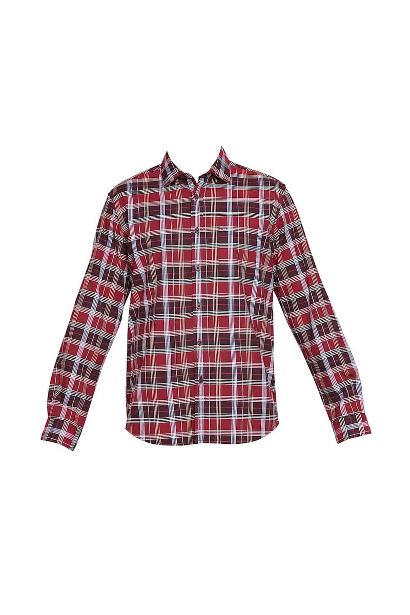 BASICS SLIM FIT OXFORD CHECKS SHIRT