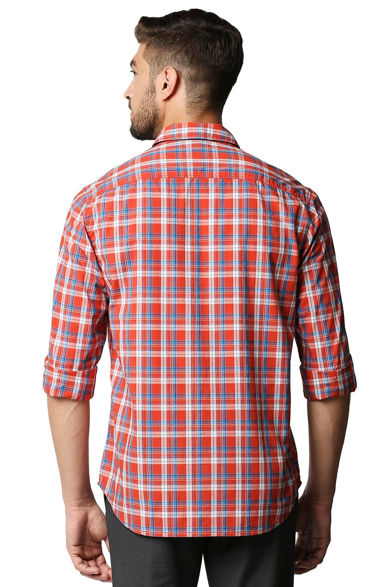 BASICS SLIM FIT CHECKS SHIRT