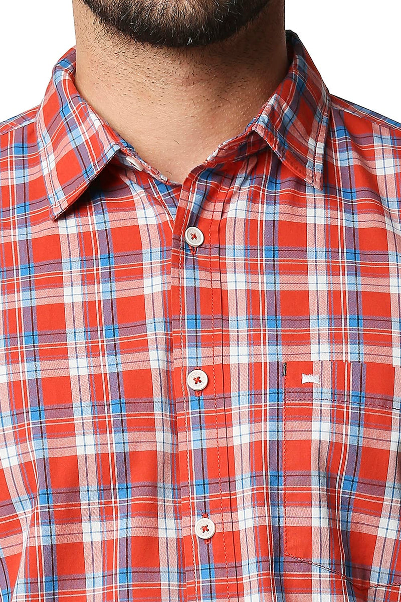 BASICS SLIM FIT CHECKS SHIRT