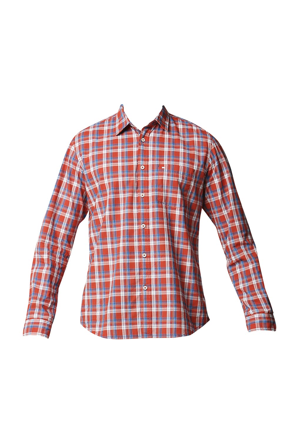 BASICS SLIM FIT CHECKS SHIRT