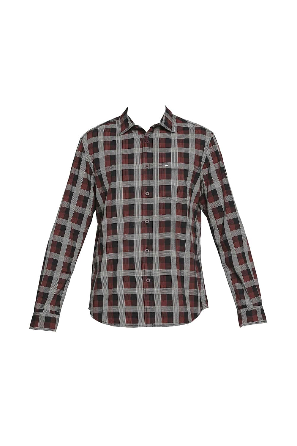 BASICS SLIM FIT CHECKS SHIRT