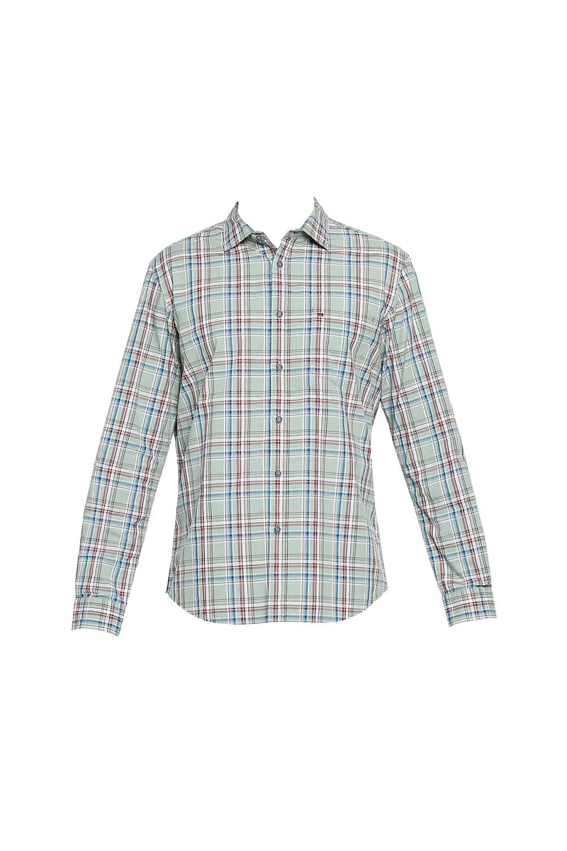 BASICS SLIM FIT CHECKS SHIRT