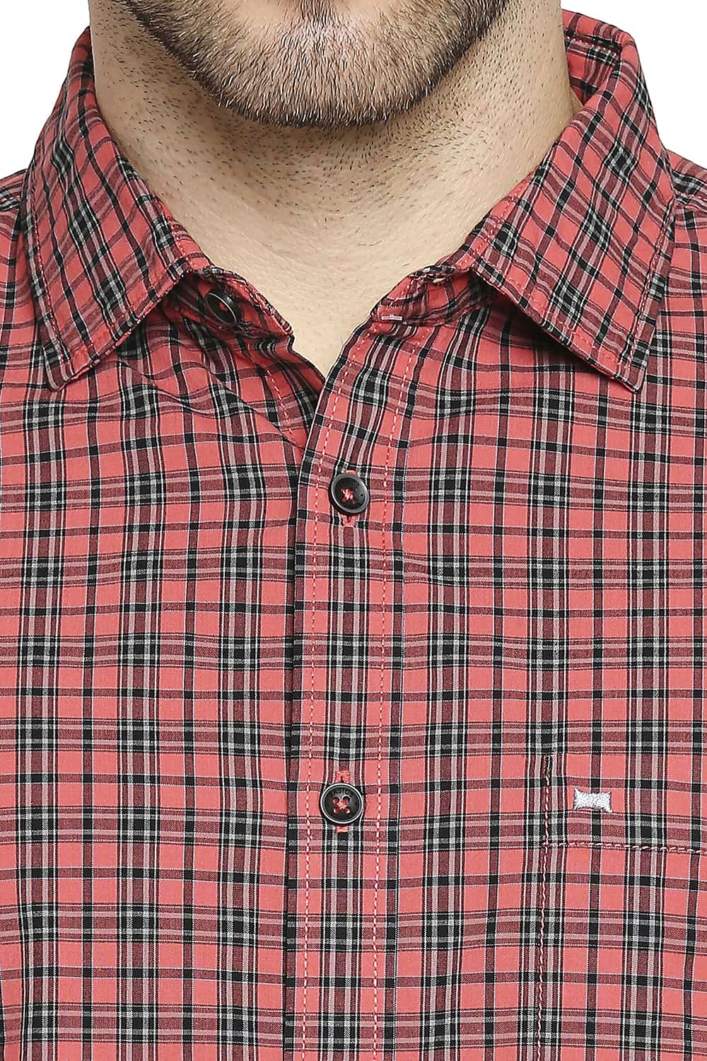 BASICS SLIM FIT CHECKS SHIRT