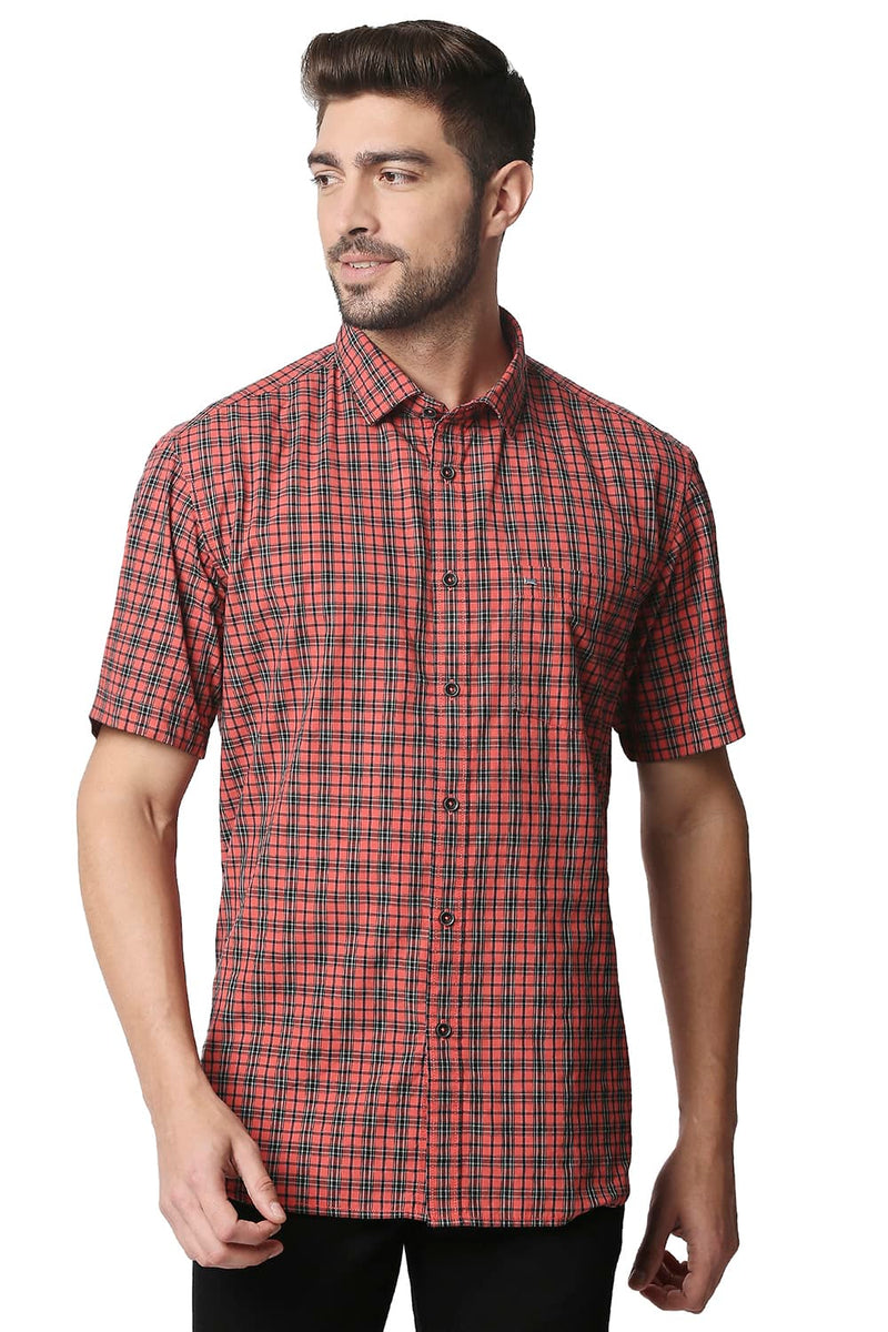 BASICS SLIM FIT CHECKS SHIRT