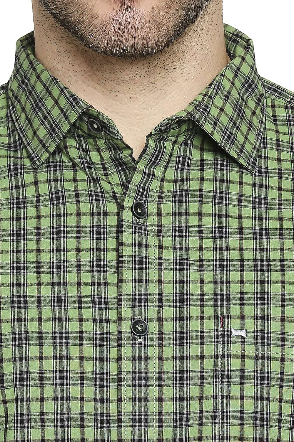 BASICS SLIM FIT CHECKS SHIRT